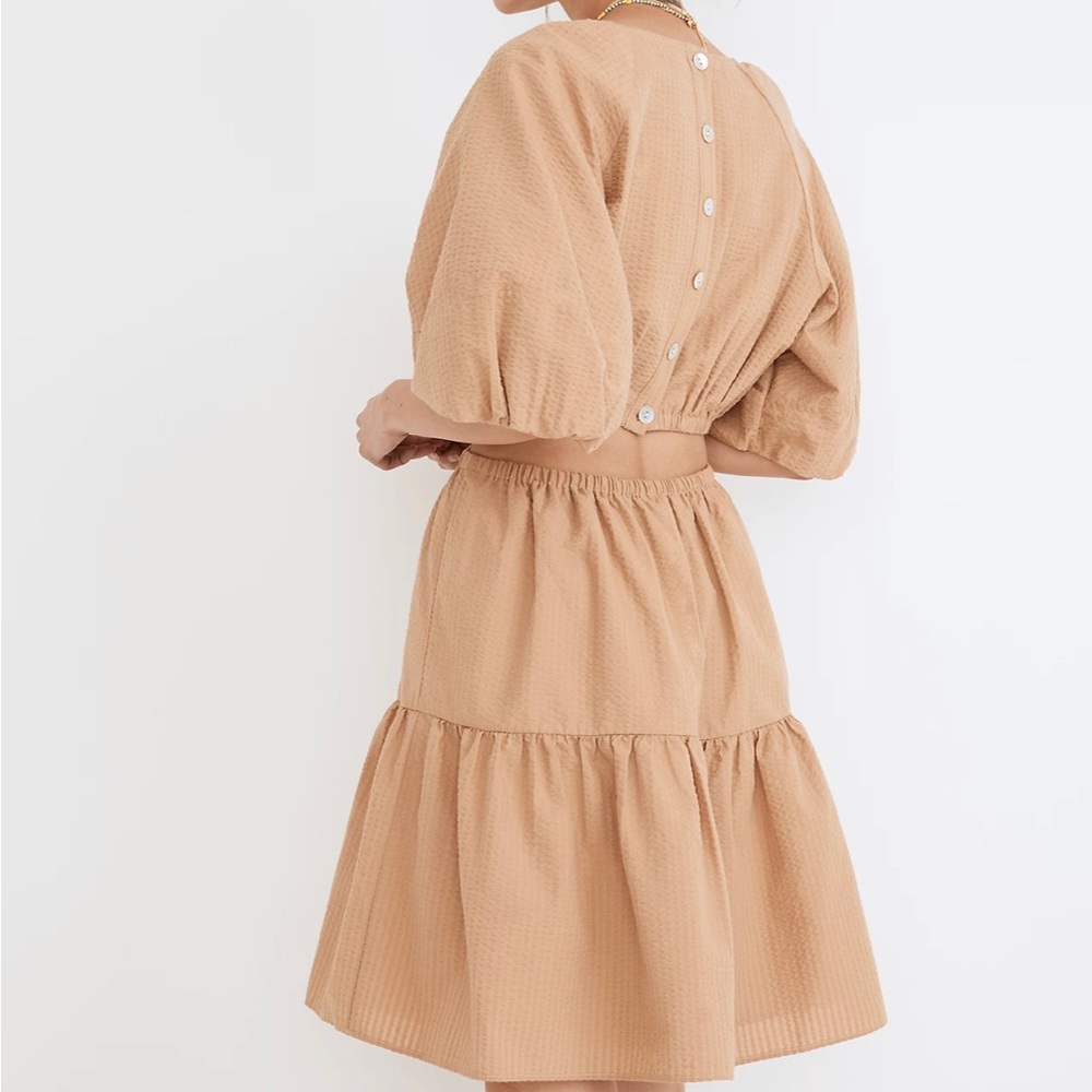 ๐HP๐Madewell Puff-Sleeve Cutout Dress - Picture 14 of 16